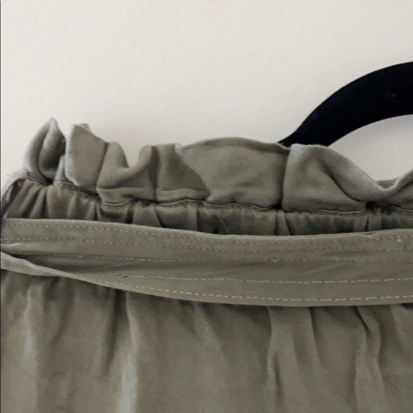 Army Green Wrap Skirt - Picture 3 of 5